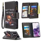 For Samsung Galaxy S20 Colored Drawing Pattern Zipper Horizontal Flip Leather Case with Holder & Card Slots & Wallet(Bear)