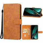 For OPPO K11 Leather Phone Case(Brown)