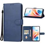 For OPPO A2 Leather Phone Case(Blue)