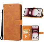 For OPPO Reno12 Leather Phone Case(Brown)