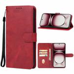 For OPPO Reno12 Global Leather Phone Case(Red)