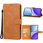 For OPPO A3 China Leather Phone Case(Brown)