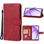 For OPPO A3x Leather Phone Case(Red)