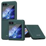 For Samsung Galaxy Z Flip5 Skin Feel Shockproof PC Fold Protective Phone Case(Green)