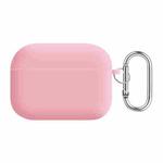 For AirPods Pro 2 PC Lining Silicone Bluetooth Earphone Protective Case(Pink)
