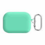 For AirPods Pro 2 PC Lining Silicone Bluetooth Earphone Protective Case(Spearmint Green)