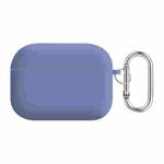 For AirPods Pro 2 PC Lining Silicone Bluetooth Earphone Protective Case(Lavender Grey)