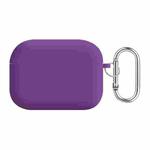 For AirPods Pro 2 PC Lining Silicone Bluetooth Earphone Protective Case(Purple)