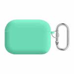 For AirPods Pro PC Lining Silicone Bluetooth Earphone Protective Case(Spearmint Green)