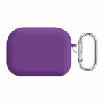 For AirPods Pro PC Lining Silicone Bluetooth Earphone Protective Case(Purple)