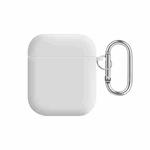 For AirPods 2 / 1 PC Lining Silicone Bluetooth Earphone Protective Case(White)