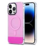 For iPhone 14 Pro PC + TPU IMD MagSafe Magnetic Phone Case(Pink)