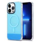 For iPhone 13 Pro PC + TPU IMD MagSafe Magnetic Phone Case(Blue)
