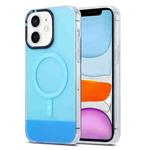 For iPhone 11 PC + TPU IMD MagSafe Magnetic Phone Case(Blue)