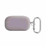 For Samsung Galaxy Buds Live / Buds2 Pro PC Lining Silicone Bluetooth Earphone Protective Case(Pebble Grey)