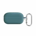 For Samsung Galaxy Buds Live / Buds2 Pro PC Lining Silicone Bluetooth Earphone Protective Case(Pine Needle Green)