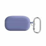 For Samsung Galaxy Buds Live / Buds2 Pro PC Lining Silicone Bluetooth Earphone Protective Case(Lavender Grey)