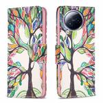 For Xiaomi Civi 3 5G Colored Drawing Pattern Leather Phone Case(Tree Life)