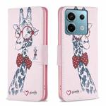 For Xiaomi Redmi Note 13 Pro Colored Drawing Pattern Leather Phone Case(Deer)