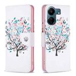 For Xiaomi Redmi 13C Colored Drawing Pattern Leather Phone Case(Tree)