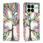 For Xiaomi Redmi K70 / K70 Pro Colored Drawing Pattern Leather Phone Case(Tree Life)