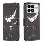 For Xiaomi Redmi K70E Colored Drawing Pattern Leather Phone Case(Smirk)