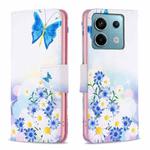 For Xiaomi Redmi Note 13 Pro 4G Global Colored Drawing Pattern Leather Phone Case(Butterfly Love)