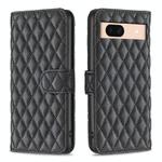 For Google Pixel 8a Diamond Lattice Wallet Leather Flip Phone Case(Black)