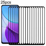 For vivo Y19s Pro 4G 25pcs 3D Curved Edge Full Screen Tempered Glass Film(Black)