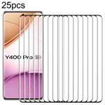 For vivo Y400 Pro 5G 25pcs 3D Curved Edge Full Screen Tempered Glass Film(Black)