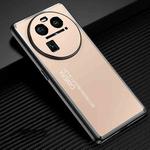 For OPPO Find X6 Frosted Metal Phone Case(Gold)