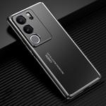 For vivo S17 Pro Frosted Metal Phone Case(Black)