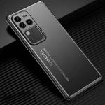 For vivo S18 Pro Frosted Metal Phone Case(Black)