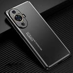 For Huawei nova 11 Pro Frosted Metal Phone Case(Black)