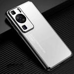 For Huawei P60 Pro Frosted Metal Phone Case(Silver)
