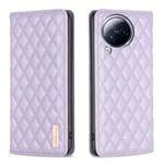 For Xiaomi Civi 3 5G Diamond Lattice Magnetic Leather Flip Phone Case(Purple)