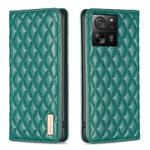 For Xiaomi 13T / 13T Pro / Redmi K60 Ultra Diamond Lattice Magnetic Leather Flip Phone Case(Green)