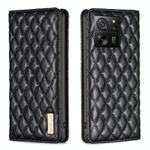 For Xiaomi 13T / 13T Pro / Redmi K60 Ultra Diamond Lattice Magnetic Leather Flip Phone Case(Black)