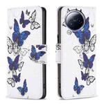 For Xiaomi Civi 3 5G Colored Drawing Pattern Leather Phone Case(Butterflies)