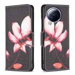 For Xiaomi Civi 3 5G Colored Drawing Pattern Leather Phone Case(Lotus)