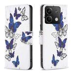 For Xiaomi Redmi Note 13 Colored Drawing Pattern Leather Phone Case(Butterflies)