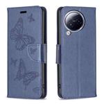 For Xiaomi Civi 3 5G Two Butterflies Embossing Leather Phone Case(Blue)