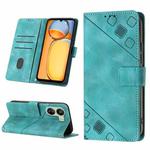 For Xiaomi Redmi 13C Skin Feel Embossed Leather Phone Case(Green)