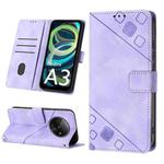 For Xiaomi Redmi A3 Skin Feel Embossed Leather Phone Case(Light Purple)