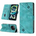 For Xiaomi Redmi A3 Skin Feel Embossed Leather Phone Case(Green)