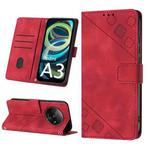 For Xiaomi Redmi A3 Skin Feel Embossed Leather Phone Case(Red)