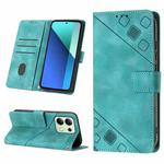 For Xiaomi Redmi Note 13 4G Global Skin Feel Embossed Leather Phone Case(Green)