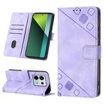 For Xiaomi Redmi Note 13 Pro 5G Global Skin Feel Embossed Leather Phone Case(Light Purple)