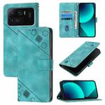 For Xiaomi Mi 11 Ultra Skin Feel Embossed Leather Phone Case(Green)