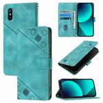For Xiaomi Redmi 9A / 9i / 9AT Skin Feel Embossed Leather Phone Case(Green)